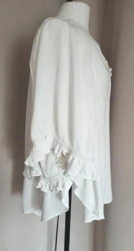 Blusa fluida blanca con lazos mujer 40 - L – photo 5